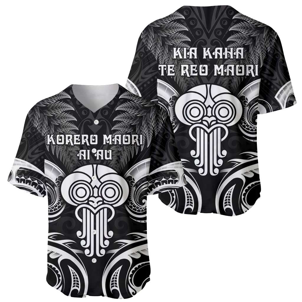 New Zealand Te Reo Maori Baseball Jersey Korero Maori Ai Au