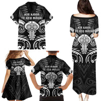 New Zealand Te Reo Maori Family Matching Puletasi and Hawaiian Shirt Korero Maori Ai Au LT05 - Polynesian Pride