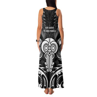 New Zealand Te Reo Maori Family Matching Tank Maxi Dress and Hawaiian Shirt Korero Maori Ai Au