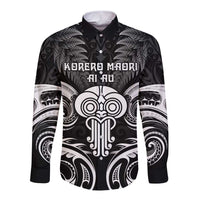 New Zealand Te Reo Maori Long Sleeve Button Shirt Korero Maori Ai Au