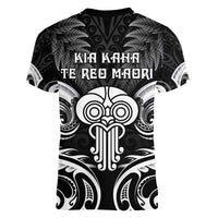 New Zealand Te Reo Maori Women V-Neck T-Shirt Korero Maori Ai Au LT05 - Polynesian Pride