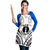 New Caledonia Day Apron Polynesian Curves White Color - Polynesian Pride