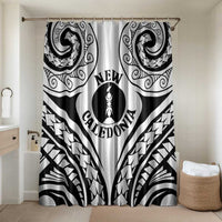 New Caledonia Day Bathroom Set Polynesian Curves White Color - Polynesian Pride