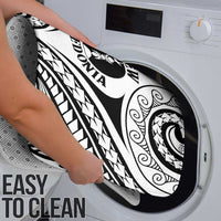 New Caledonia Day Bathroom Set Polynesian Curves White Color - Polynesian Pride