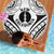 New Caledonia Day Beach Blanket Polynesian Curves White Color - Polynesian Pride