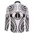 New Caledonia Day Family Matching Mermaid Dress and Hawaiian Shirt Polynesian Curves White Color - Polynesian Pride