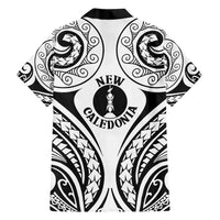 New Caledonia Day Family Matching Puletasi and Hawaiian Shirt Polynesian Curves White Color - Polynesian Pride