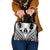 New Caledonia Day Shoulder Handbag Polynesian Curves White Color - Polynesian Pride