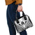 New Caledonia Day Shoulder Handbag Polynesian Curves White Color - Polynesian Pride