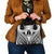 New Caledonia Day Shoulder Handbag Polynesian Curves White Color - Polynesian Pride