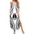 New Caledonia Day Summer Maxi Dress Polynesian Curves White Color - Polynesian Pride