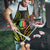 New Caledonia Day Apron Polynesian Curves Reggae Color - Polynesian Pride