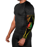 New Caledonia Day Arm Sleeves Polynesian Curves Reggae Color - Polynesian Pride