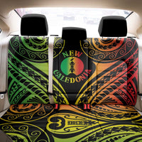 New Caledonia Day Back Car Seat Cover Polynesian Curves Reggae Color - Polynesian Pride