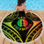 New Caledonia Day Beach Blanket Polynesian Curves Reggae Color - Polynesian Pride