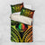 New Caledonia Day Bedding Set Polynesian Curves Reggae Color - Polynesian Pride