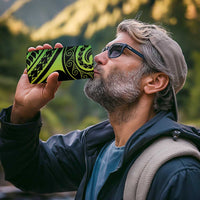 New Caledonia Day 4 in 1 Can Cooler Tumbler Polynesian Curves Reggae Color - Polynesian Pride