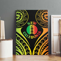 New Caledonia Day Canvas Wall Art Polynesian Curves Reggae Color - Polynesian Pride