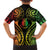 New Caledonia Day Family Matching Long Sleeve Bodycon Dress and Hawaiian Shirt Polynesian Curves Reggae Color - Polynesian Pride