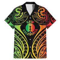 New Caledonia Day Family Matching Mermaid Dress and Hawaiian Shirt Polynesian Curves Reggae Color - Polynesian Pride