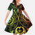 New Caledonia Day Family Matching Tank Maxi Dress and Hawaiian Shirt Polynesian Curves Reggae Color - Polynesian Pride