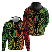 New Caledonia Day Hoodie Polynesian Curves Reggae Color - Polynesian Pride