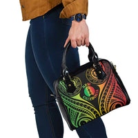 New Caledonia Day Shoulder Handbag Polynesian Curves Reggae Color - Polynesian Pride