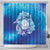 Marshall Islands Manit Day Shower Curtain Tribal Dolphin With Marshall Seal - Polynesian Pride