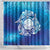 Marshall Islands Manit Day Shower Curtain Tribal Dolphin With Marshall Seal - Polynesian Pride
