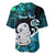 Personalized Aotearoa New Zealand Baseball Jersey Paua Shell Fern Koru With Maori Hei Tiki LT05 - Polynesian Pride