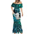 Personalized Aotearoa New Zealand Mermaid Dress Paua Shell Fern Koru With Maori Hei Tiki LT05 - Polynesian Pride