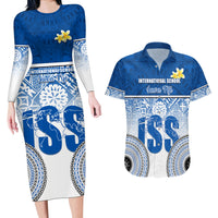 personalized-international-school-suva-couples-matching-long-sleeve-bodycon-dress-and-hawaiian-shirt-with-fijian-tapa-pattern