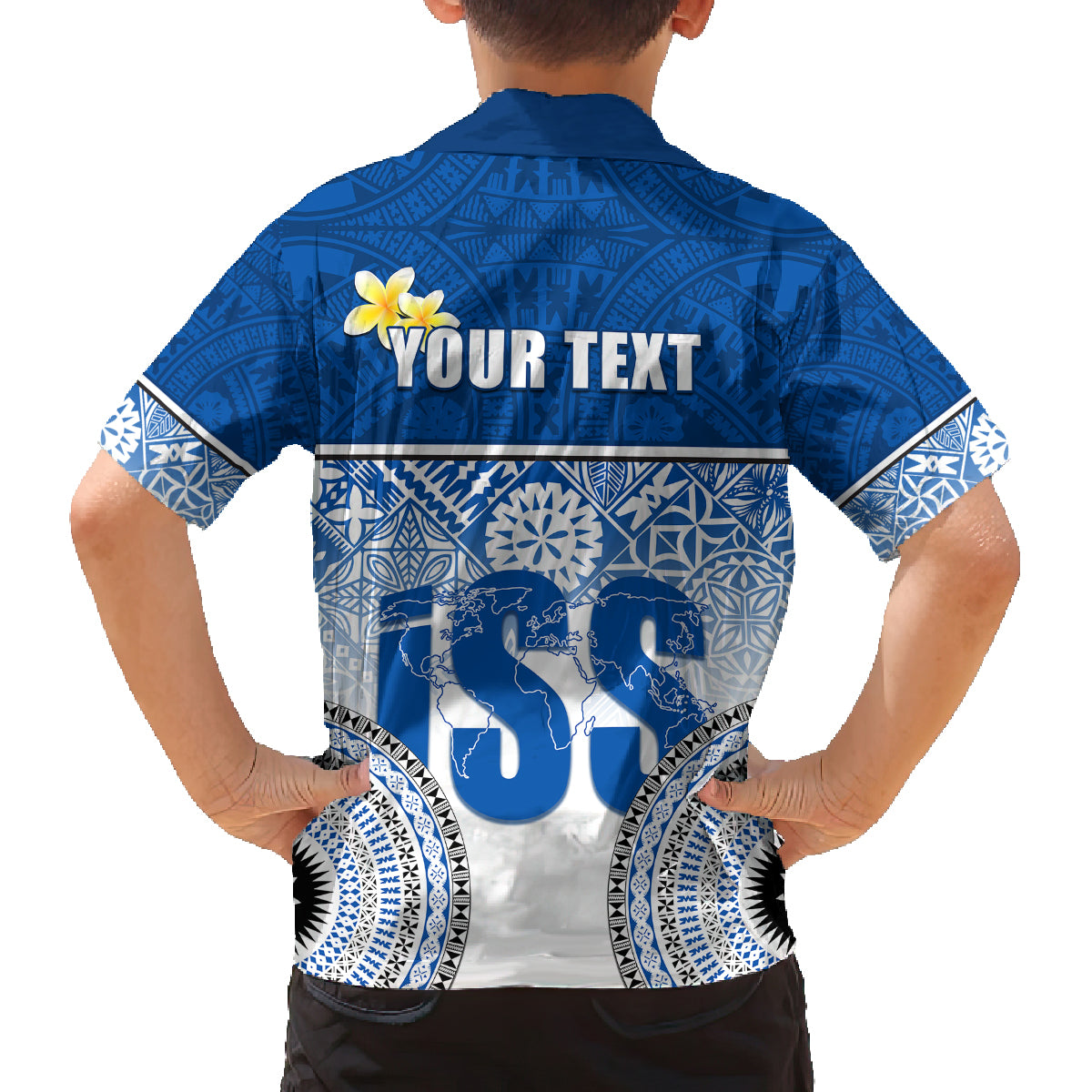 Personalized International School Suva Family Matching Off Shoulder Maxi Dress and Hawaiian Shirt With Fijian Tapa Pattern LT05 - Polynesian Pride