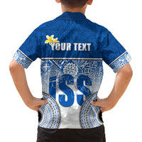 Personalized International School Suva Family Matching Off Shoulder Maxi Dress and Hawaiian Shirt With Fijian Tapa Pattern LT05 - Polynesian Pride