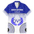 Personalized Queen Victoria School Family Matching Mermaid Dress and Hawaiian Shirt With Fijian Tapa Pattern LT05 Dad's Shirt - Short Sleeve Blue - Polynesian Pride