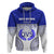 Personalized Queen Victoria School Hoodie With Fijian Tapa Pattern LT05 Blue - Polynesian Pride