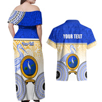 Personalized Ratu Kadavulevu School Couples Matching Off Shoulder Maxi Dress and Hawaiian Shirt With Fijian Tapa Pattern LT05 - Polynesian Pride