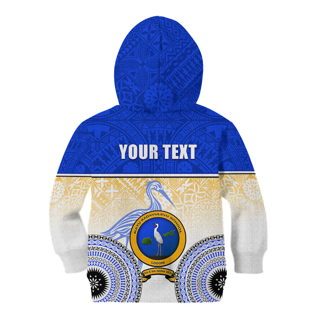 Personalized Ratu Kadavulevu School Kid Hoodie With Fijian Tapa Pattern LT05 - Polynesian Pride