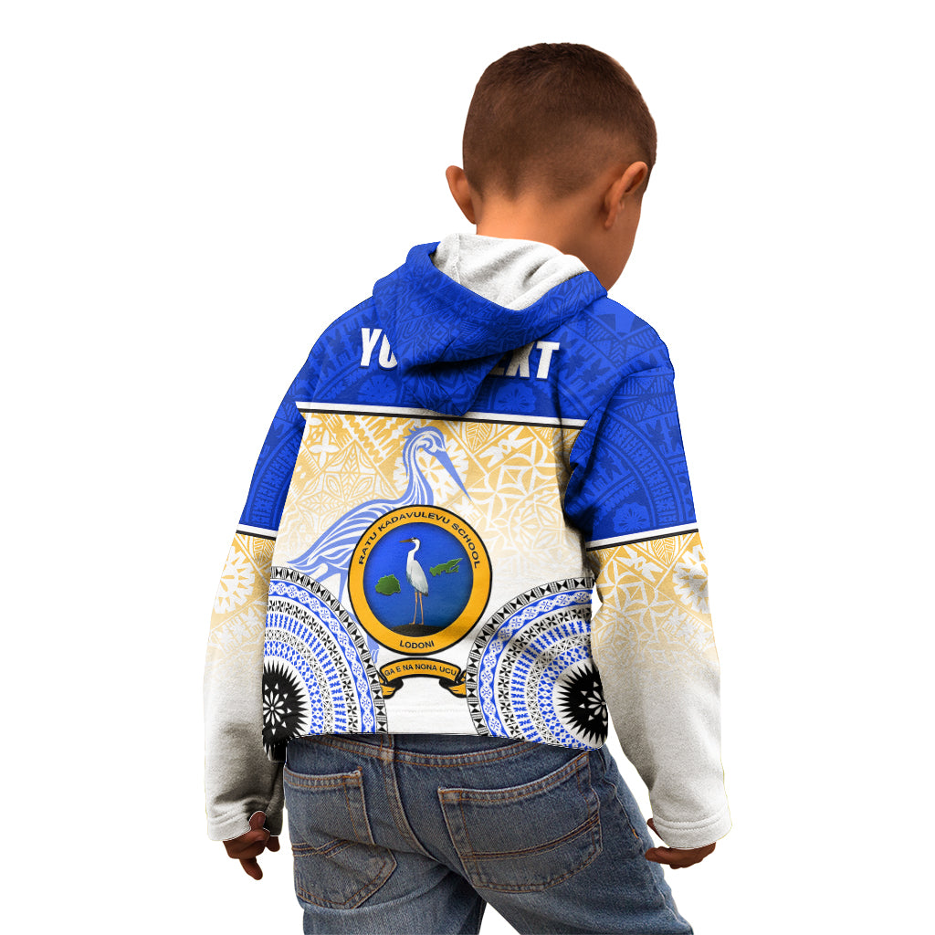 Personalized Ratu Kadavulevu School Kid Hoodie With Fijian Tapa Pattern LT05 - Polynesian Pride