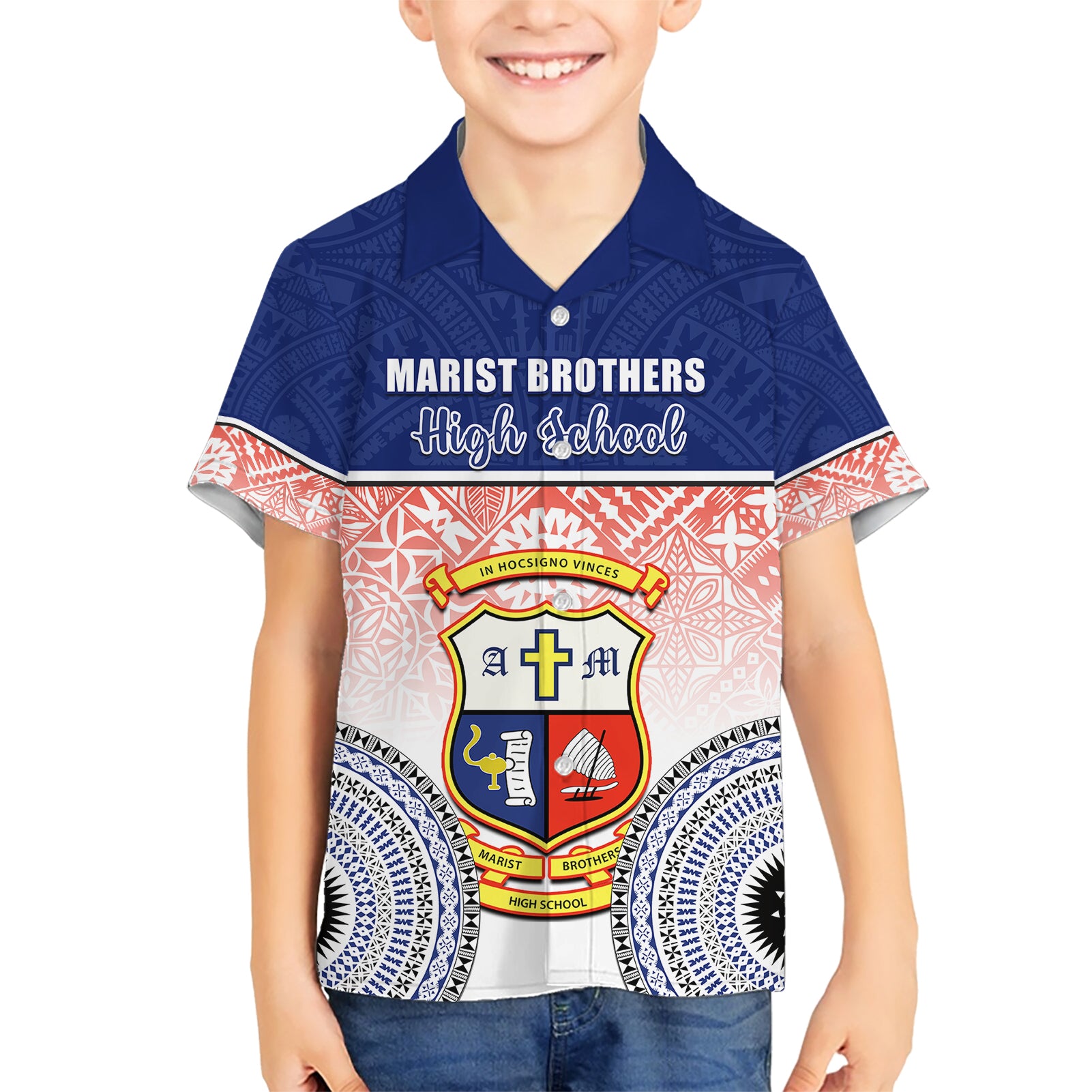 personalized-marist-brothers-high-school-kid-hawaiian-shirt-with-fijian-tapa-pattern