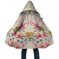 Hawaii Palaka Cloak Yellow Tribal Pattern With Tropical Flowers - Polynesian Pride