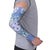 Hawaii Violet Palaka Arm Sleeves With Tapa Pattern Tropical Flowers - Polynesian Pride