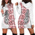 Aotearoa New Zealand Hoodie Dress Maori Marae Pattern Tiki LT05 - Polynesian Pride