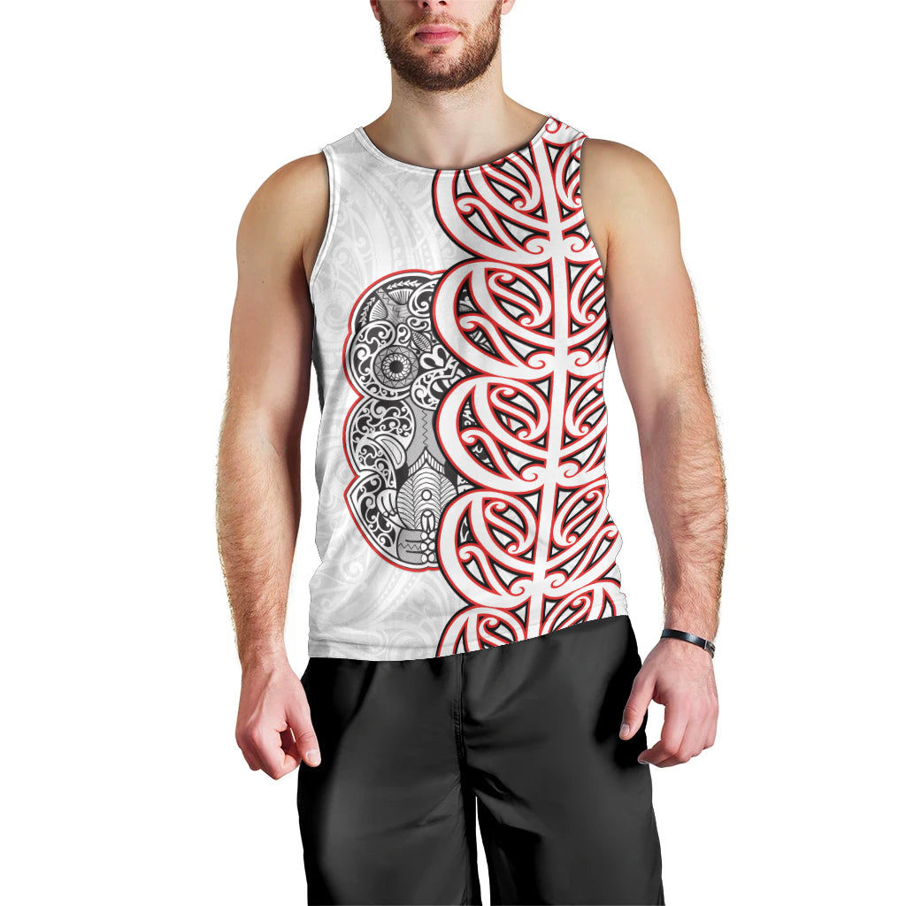 Aotearoa New Zealand Men Tank Top Maori Marae Pattern Tiki LT05 - Polynesian Pride