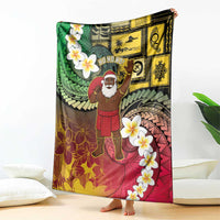 Vanuatu Christmas Blanket Ni-Van Santa Retro Style - Polynesian Pride