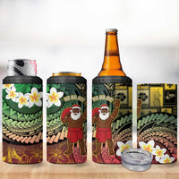 Vanuatu Christmas 4 in 1 Can Cooler Tumbler Ni-Van Santa Retro Style - Polynesian Pride