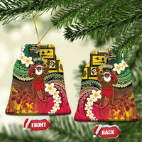 Vanuatu Christmas Ceramic Ornament Ni-Van Santa Retro Style - Polynesian Pride