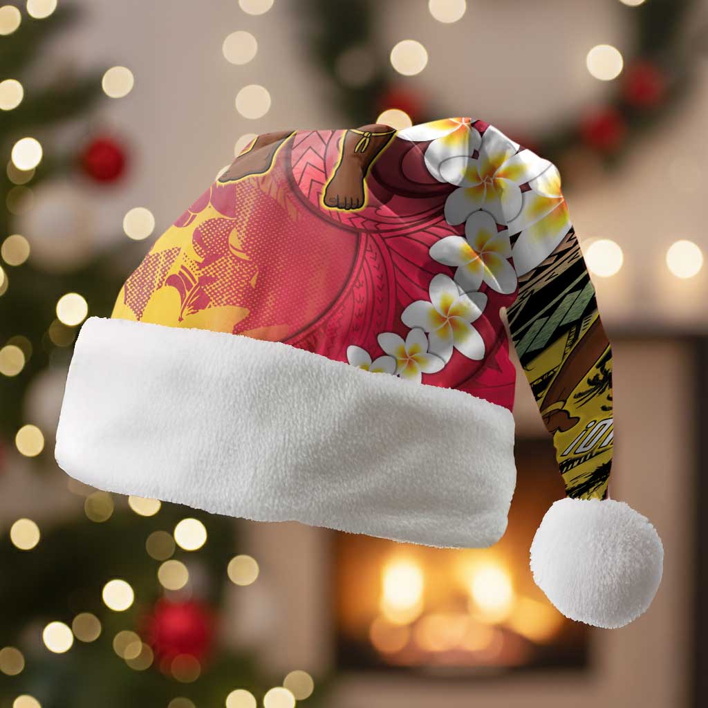 Vanuatu Christmas Santa Hat Ni-Van Santa Retro Style - Polynesian Pride