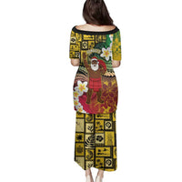 Vanuatu Christmas Family Matching Puletasi and Hawaiian Shirt Ni-Van Santa Retro Style - Polynesian Pride