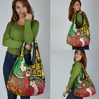 Vanuatu Christmas Grocery Bag Ni-Van Santa Retro Style - Polynesian Pride